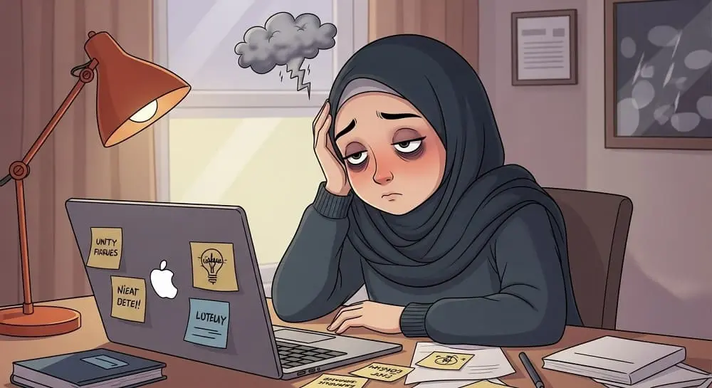 kelelahan fisik dan mental bikin mood menulis hilang