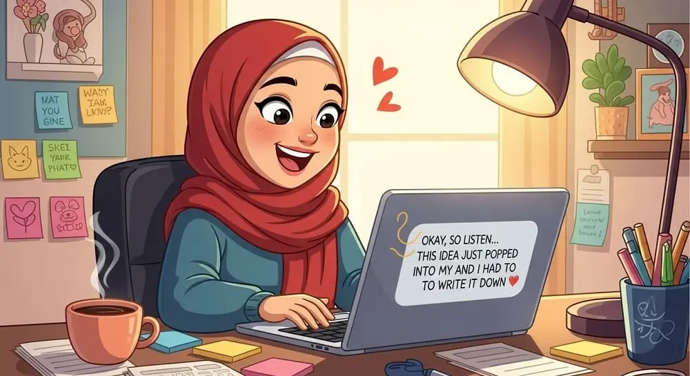 tulis dengan gaya santai