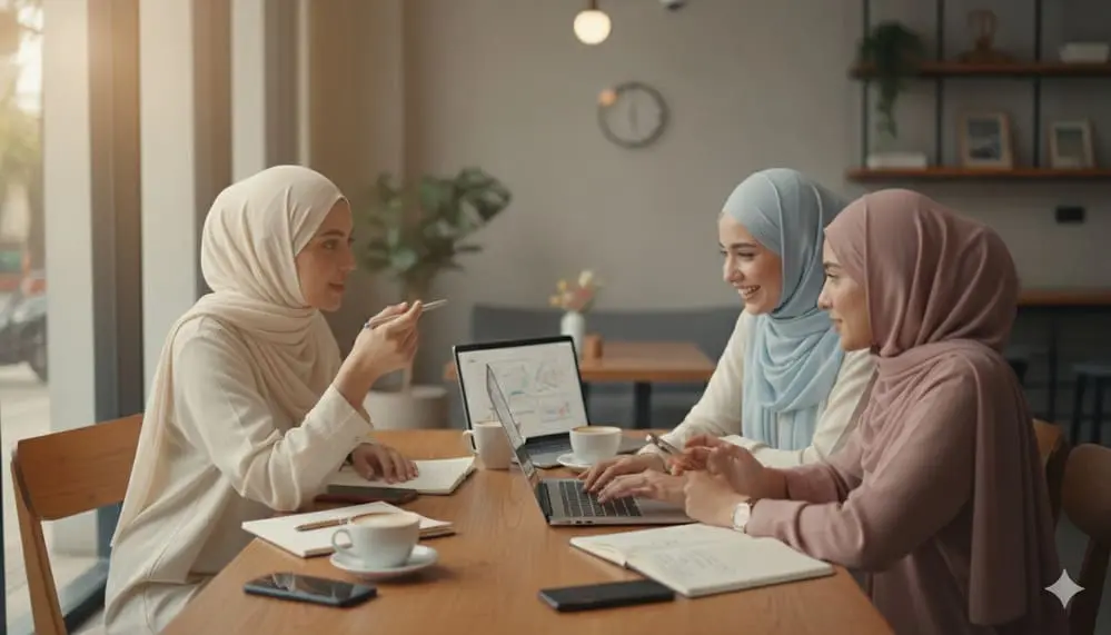 diskusi tentang pemasaran afiliasi dengan sesama creator