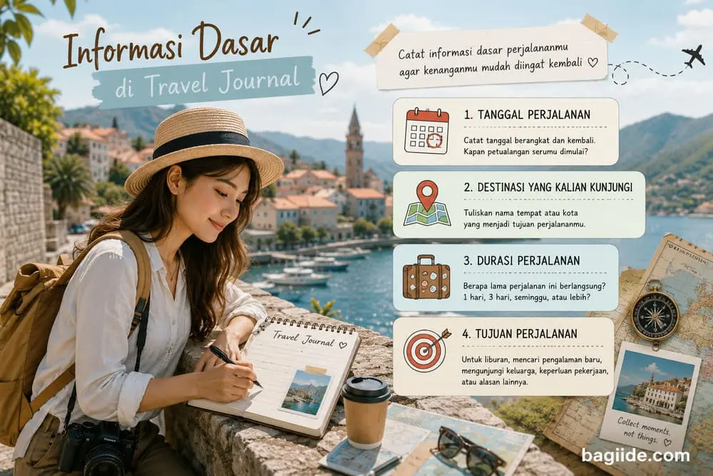 informasi dasar yang ada di catatan perjalanan