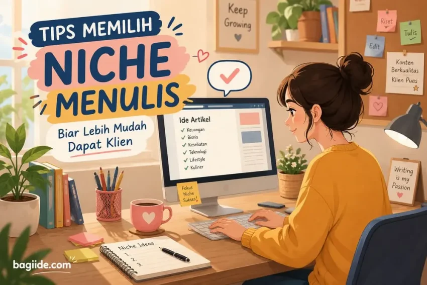 bagi ide tips memilih niche menulis