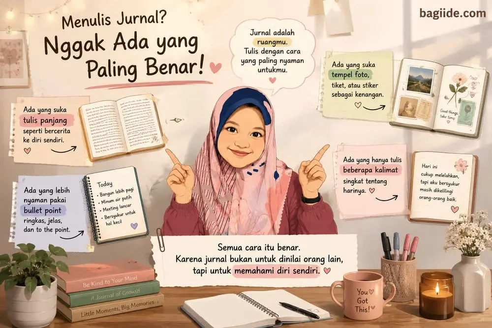 nggak ada cara paling benar untuk menulis jurnal