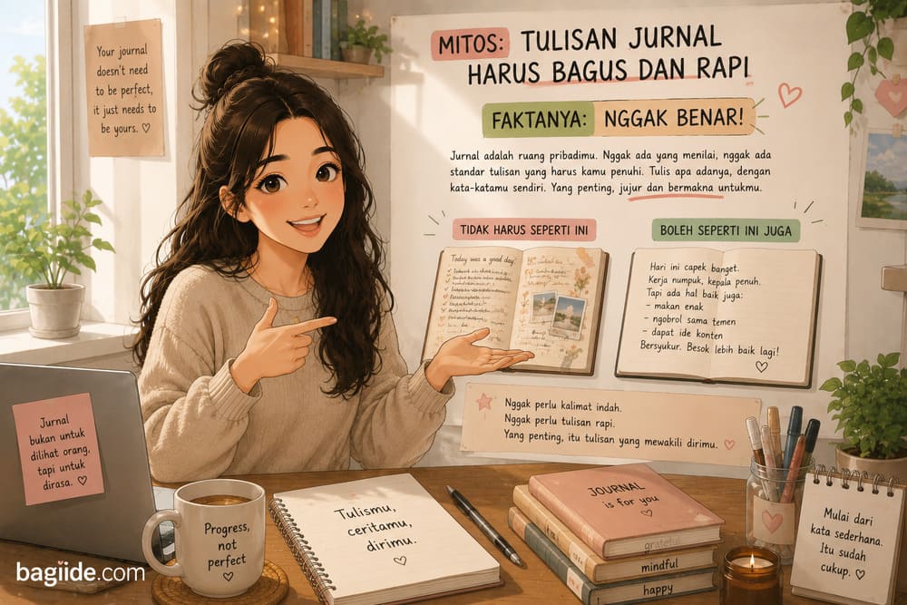 tulisan journnaling nggak harus bagus dan rapi