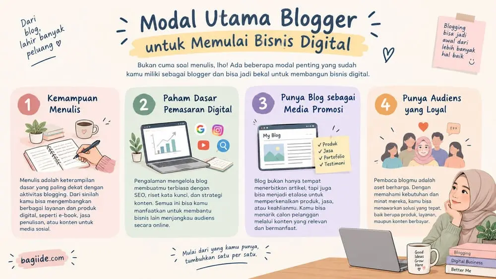 modal utama blogger memulai bisnis digital